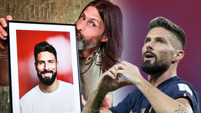 Olivier Giroud luôn nhận được sự hỗ trợ tuyệt đối từ người anh trai giống mình như đúc, Romain Giroud!